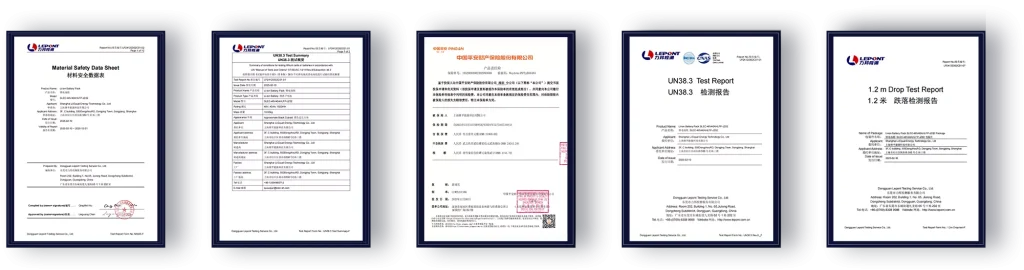 product certificate 2