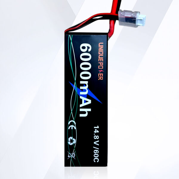 High Rate LIPO Drone Battery 6000mAh 14.8V 60C JPG