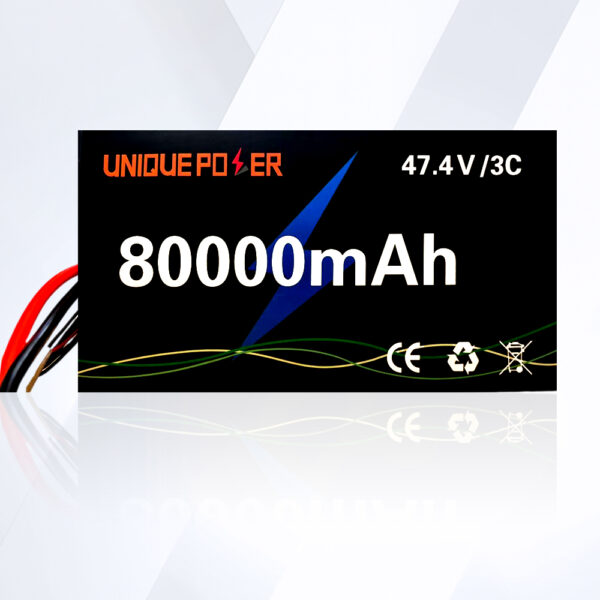 High Voltage High Power Density Battery Pack 47.4V 80000mAh 3C For Industrial Drone JPG