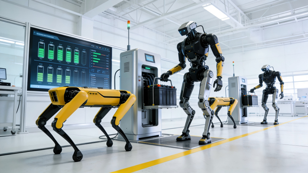 backup battery unit for robots