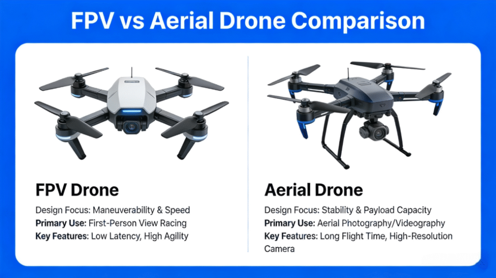 fpv vs aerial drone comparison