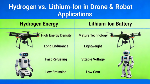 hydrogen vs li ion in drone and robot field(1)
