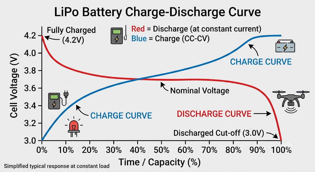 lipo battery charge and discharge curve 1