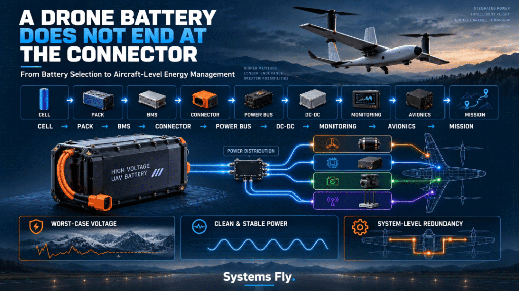 a drone battery is not just an energy source why power management must be designed as part of the battery system